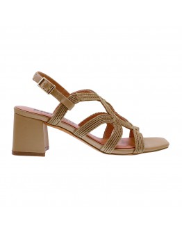 BiBiLou Δερμάτινα Πέδιλα Camel 876Z94HG