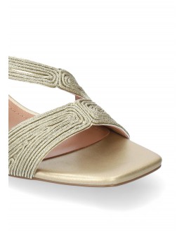 BiBiLou Δερμάτινα Πέδιλα Χρυσά 872Z94HG