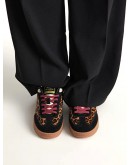 D Franklin Δερμάτινα Sneakers Leopard - Μαύρα 387009