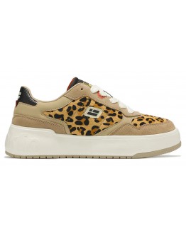 D Franklin Δερμάτινα Sneakers Leopard - Μπεζ 29803