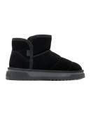 D Franklin Δερμάτινα Μποτάκια Μαύρα 408003