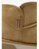 D Franklin Δερμάτινα Μποτάκια Μπεζ 408003