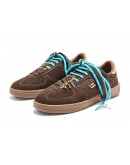 D.Franklin Δερμάτινα Sneakers Καφέ Suede 387018