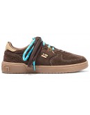 D.Franklin Δερμάτινα Sneakers Καφέ Suede 387018