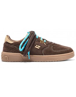 D.Franklin Δερμάτινα Sneakers Καφέ Suede 387018