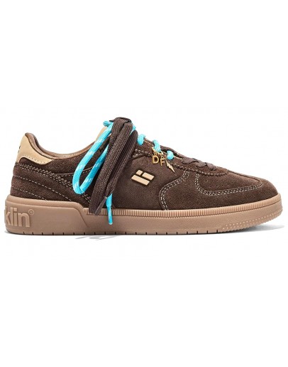 D.Franklin Δερμάτινα Sneakers Καφέ Suede 387018