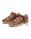 D.Franklin Δερμάτινα Sneakers Leopard Brown 387020