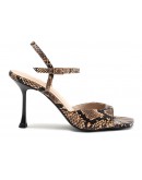 Dansi Δερμάτινα Πέδιλα Snake Print 8486