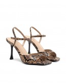 Dansi Δερμάτινα Πέδιλα Snake Print 8486
