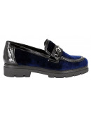 Dansi Δερμάτινα Loafers Velvet Luxurious Royal Blue 6785