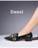 Dansi Δερμάτινα Loafers Μαύρα 3045