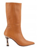 Dansi Δερμάτινες Μπότες Camel 5082