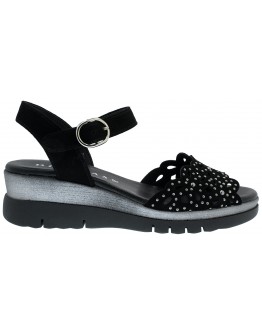 Dchicas Δερμάτινες Πλατφόρμες Μαύρες 5281