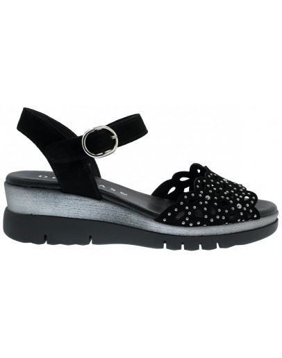 Dchicas Δερμάτινες Πλατφόρμες Μαύρες 5281