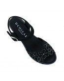 Dchicas Δερμάτινες Πλατφόρμες Μαύρες 5281