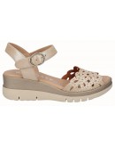 Dchicas Δερμάτινες Πλατφόρμες Μπεζ 5281