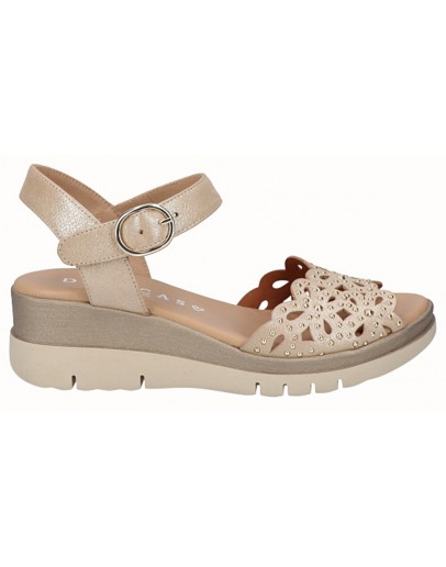 Dchicas Δερμάτινες Πλατφόρμες Μπεζ 5281