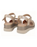 Dchicas Δερμάτινες Πλατφόρμες Μπεζ 5281