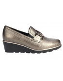 Dchicas Δερμάτινα Loafers Μπρονζέ 3749