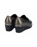 Dchicas Δερμάτινα Loafers Ασημί 3749