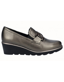 Dchicas Δερμάτινα Loafers Ασημί 3749