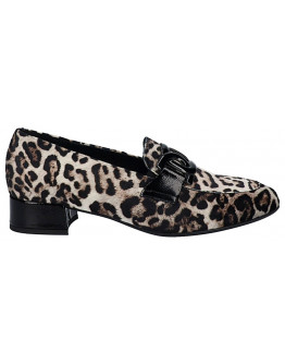 Dchicas Δερμάτινα Loafers Leopard 1409