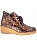 Dchicas Δερμάτινα Μποτάκια Καφέ 4664