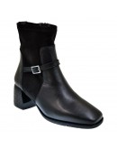 Dchicas Δερμάτινα Μποτάκια Μαύρα 4737