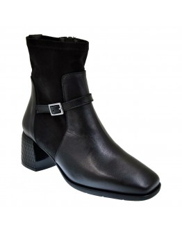 Dchicas Δερμάτινα Μποτάκια Μαύρα 4737
