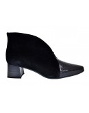 Dchicas Δερμάτινα Μποτάκια Μαύρα 4888