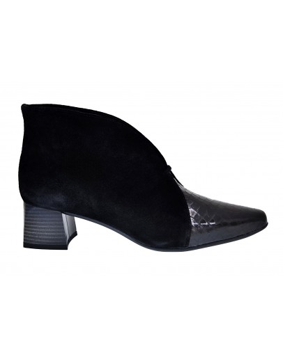 Dchicas Δερμάτινα Μποτάκια Μαύρα 4888