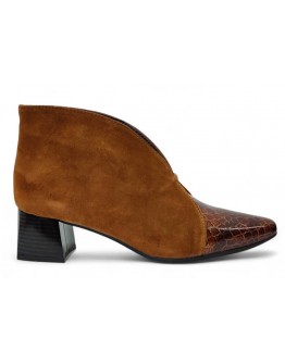 Dchicas Δερμάτινα Μποτάκια Ταμπά 4888