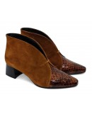 Dchicas Δερμάτινα Μποτάκια Ταμπά 4888