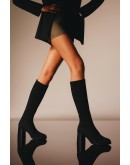 Dchicas Δερμάτινες Μπότες Μαύρες 5321