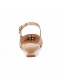 Francesco Milano Δερμάτινες Γόβες Slingback Nude 1504