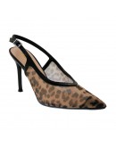 Francesco Milano Γόβες Slingback Λεοπάρ 1004