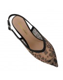 Francesco Milano Γόβες Slingback Λεοπάρ 1004
