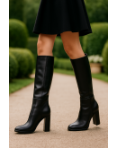 Francesco Milano Δερμάτινες Μπότες Μαύρες 3022