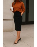 Francesco Milano Δερμάτινες Γόβες  Μαύρες Leopard Print 0801