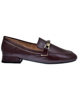 Francesco Milano Δερμάτινα Loafers Μπορντό 0406