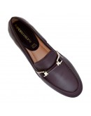 Francesco Milano Δερμάτινα Loafers Μπορντό 0406