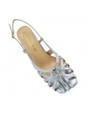 Francesco Milano Δερμάτινα Πέδιλα Ασημί 1508