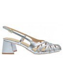 Francesco Milano Δερμάτινα Πέδιλα Ασημί 1508