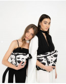 FRNC Τσάντα Καφέ Με Animal Print 5201