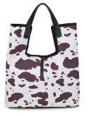 FRNC Τσάντα Καφέ Με Animal Print 5207