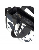 FRNC Τσάντα Μαύρη Με Animal Print 5210