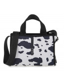 FRNC Τσάντα Μαύρη Με Animal Print 5210