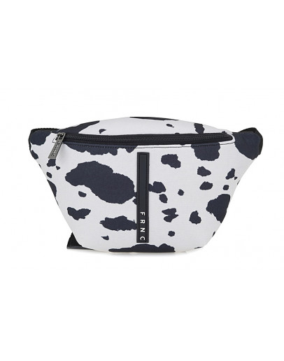 FRNC Τσάντα Μαύρη Με Animal Print 5201