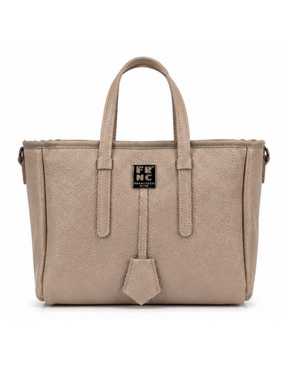 FRNC Δερμάτινη Τσάντα Taupe 3753