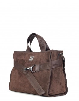 FRNC Δερμάτινη Τσάντα Καφέ 3703